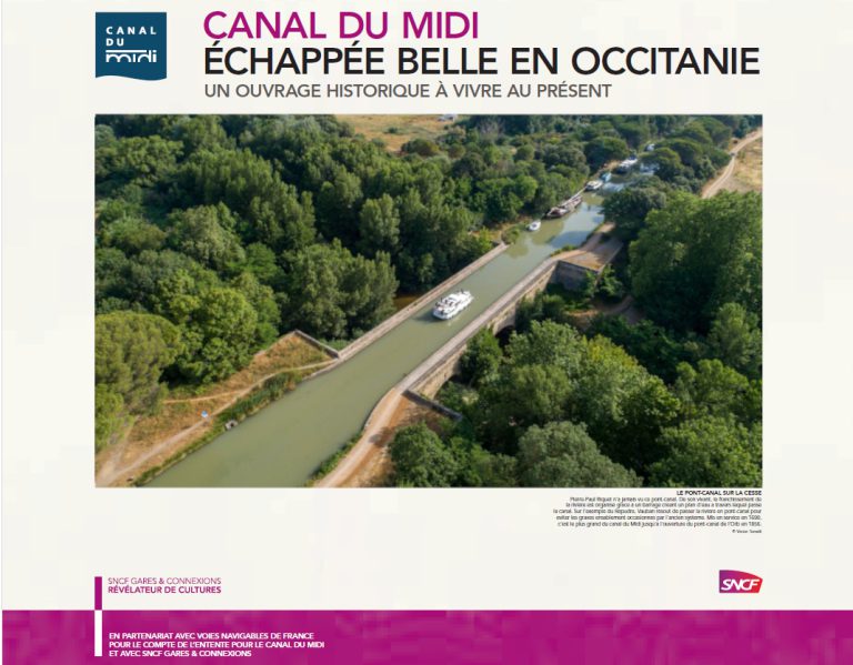Exposition canal du Midi - gare de Béziers