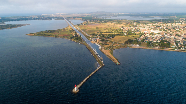 Fin du canal du Midi aux Onglous à Marseillan © VNF, Victor Tonelli